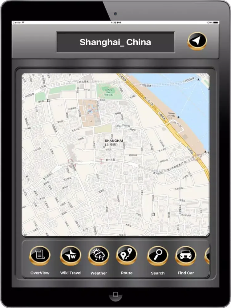 Shanghai_ China Offline maps & Navigation iPad  स्क्रीनशॉट