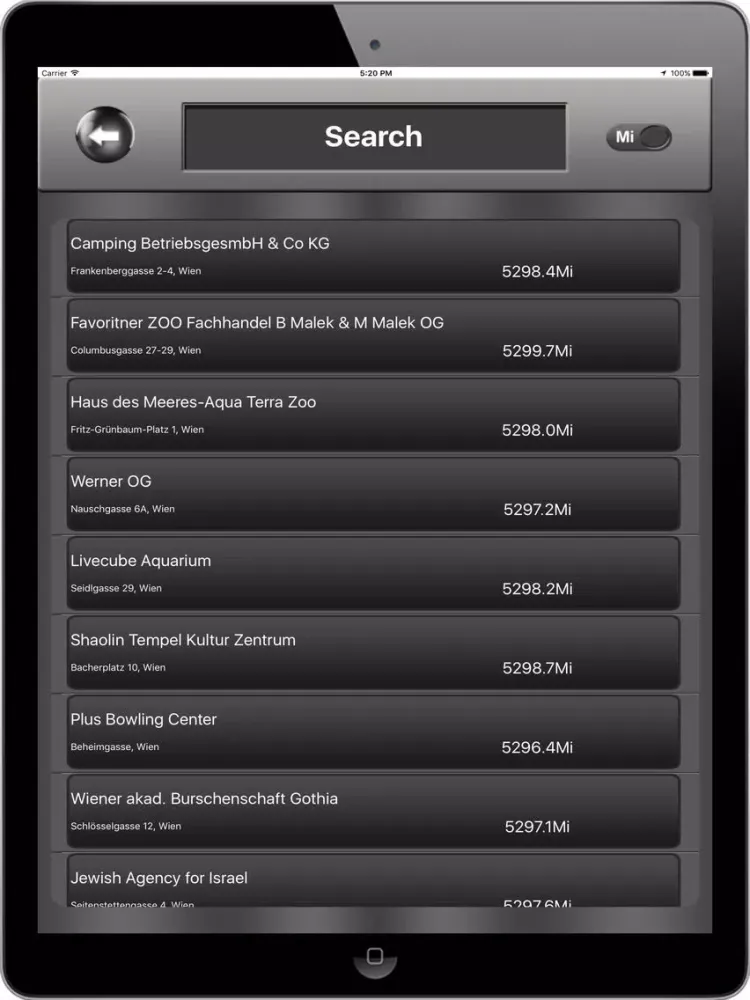 Vienna_Austria Offline maps & Navigation iPad  스크린샷