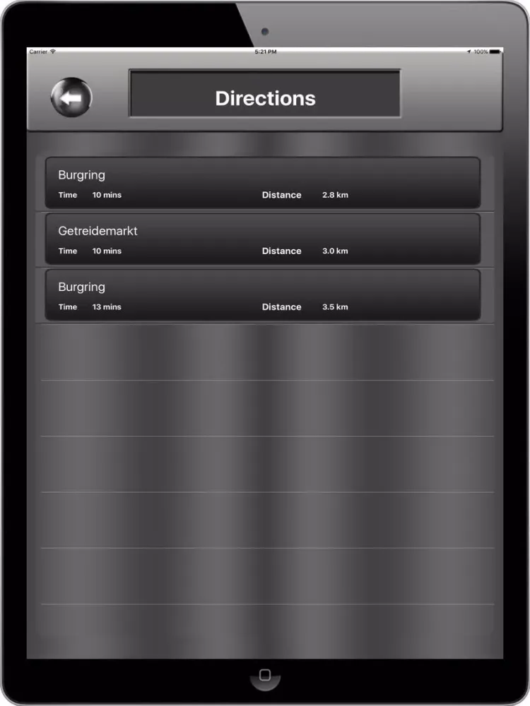 Vienna_Austria Offline maps & Navigation iPad  스크린샷
