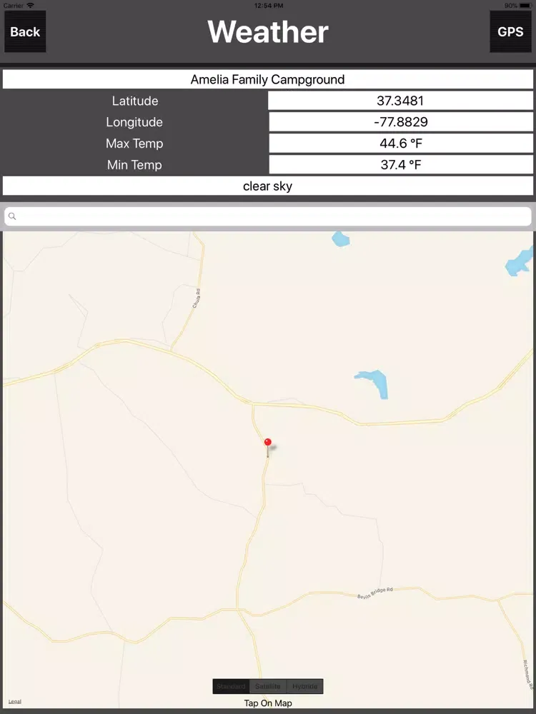 ภาพหน้าจอของ Virginia Camping Spots iPad 