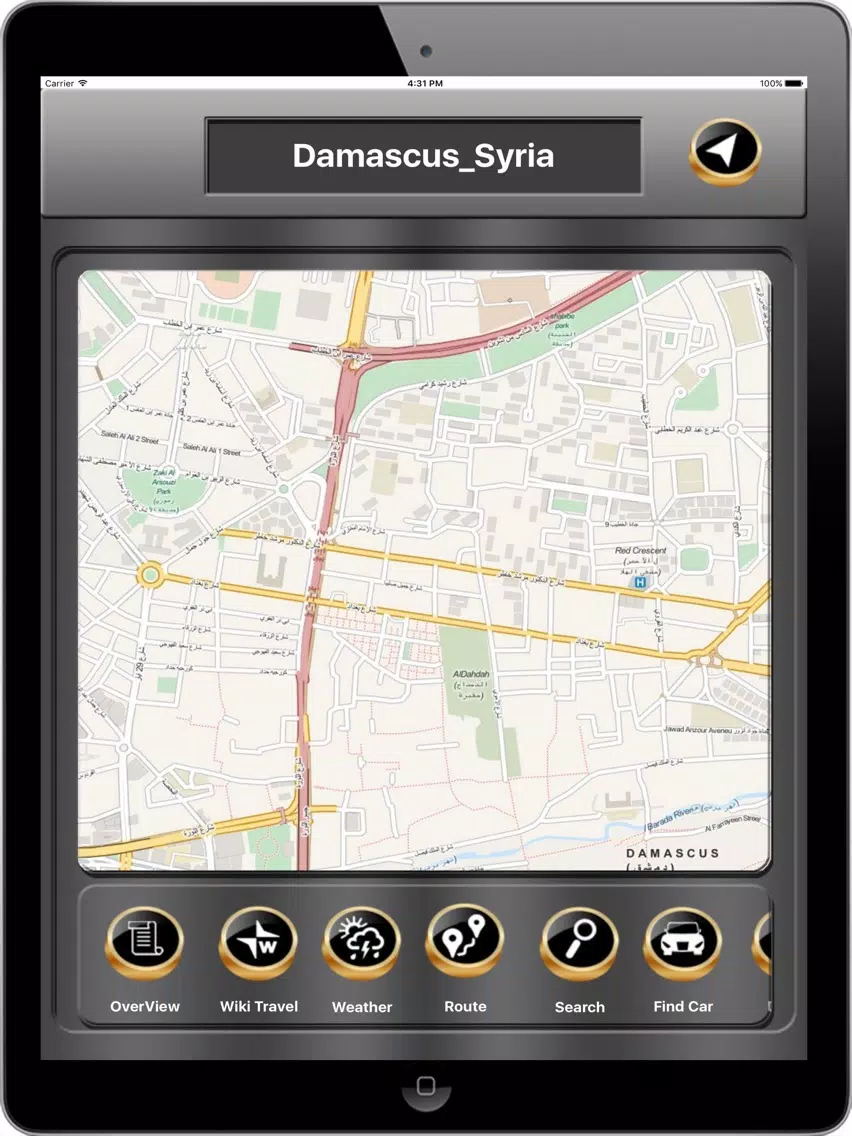 Ảnh chụp màn hình của Damascus_Syria Offline maps & Navigation iPad 