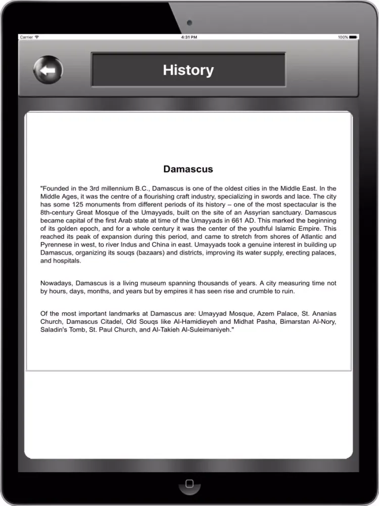 Damascus_Syria Offline maps & Navigation iPad  Ekran Görüntüleri