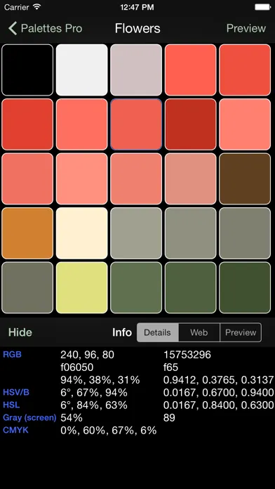 Palettes Pro Screenshots