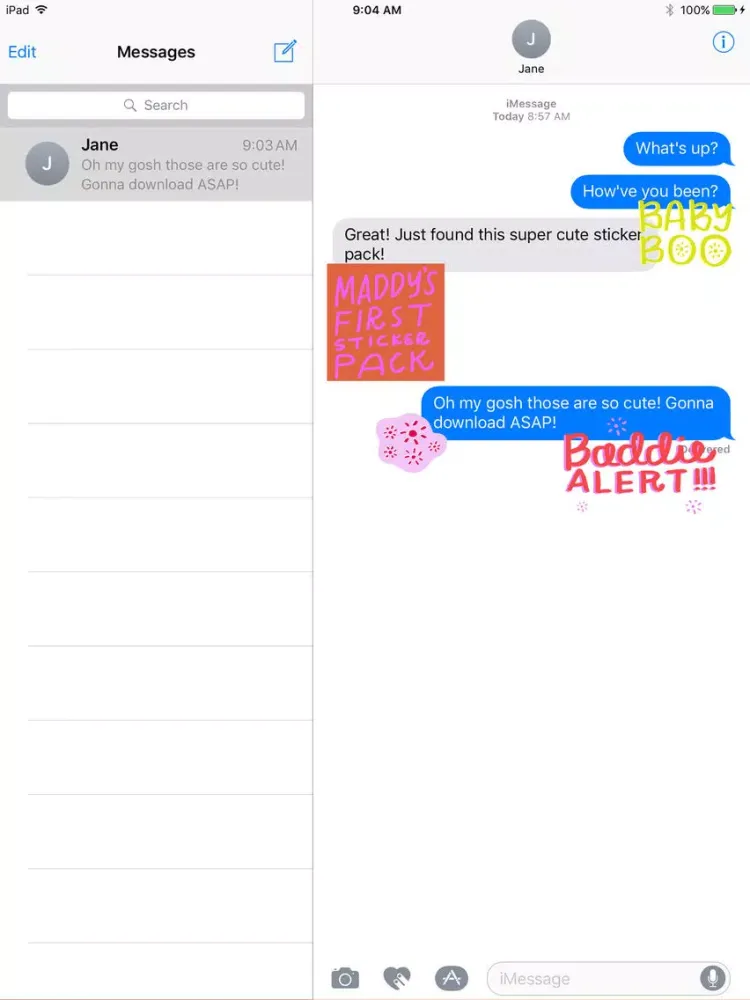 Maddy's First Sticker Pack iPad  स्क्रीनशॉट