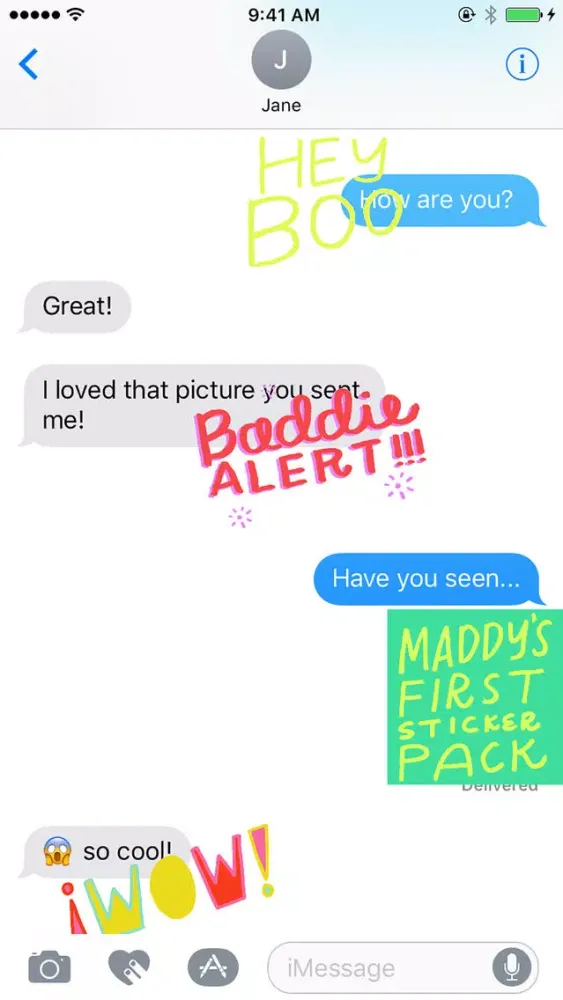 Maddy's First Sticker Pack स्क्रीनशॉट