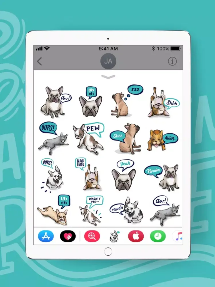 Dog Talk - Frenchie edition iPad 應用截圖