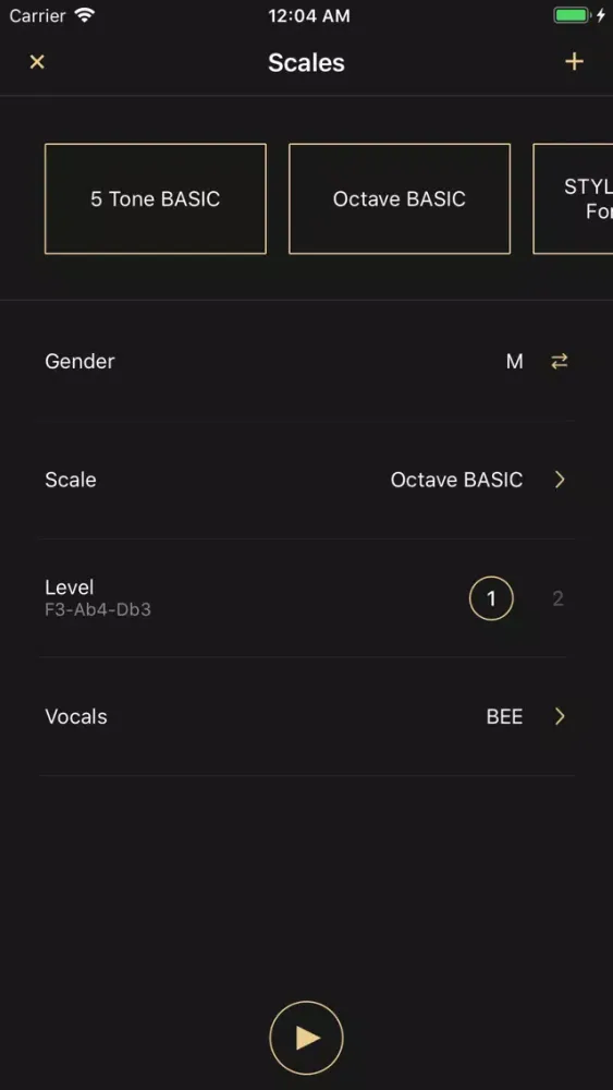 Capturas de tela do VoiceFIT Creator