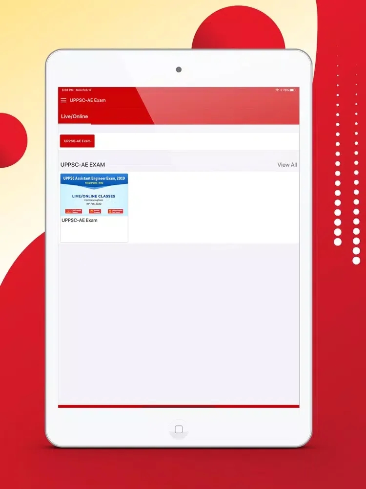 Tangkapan layar MADE EASY Live Classes iPad 