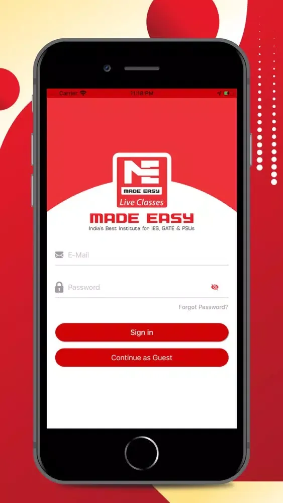 Tangkapan layar MADE EASY Live Classes