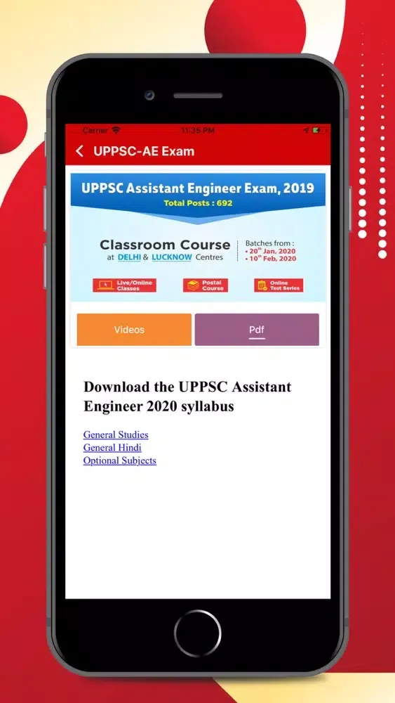 Tangkapan layar MADE EASY Live Classes