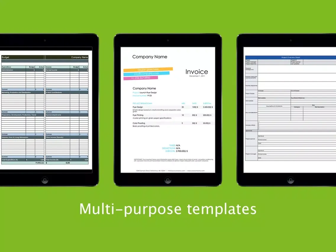Templates for iWork (Bundle Edition) iPad 應用截圖