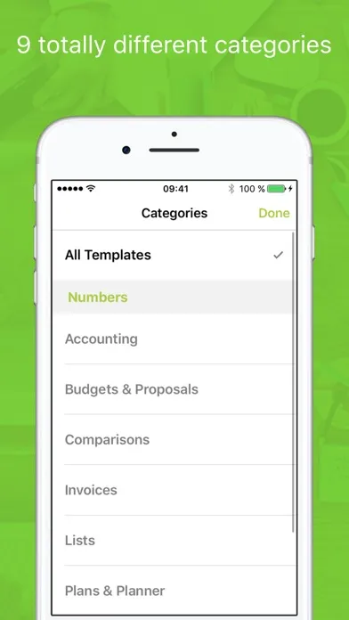 Templates for Numbers Professional應用截圖