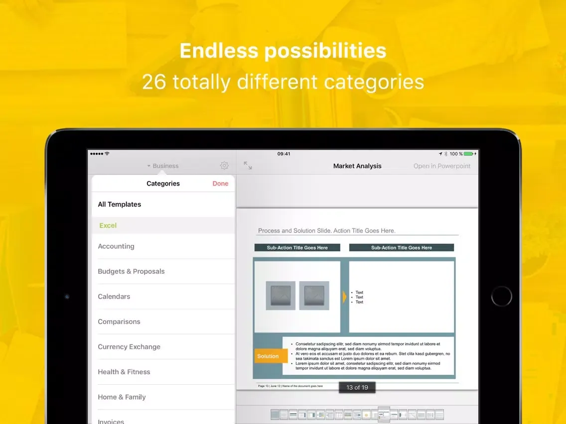 ภาพหน้าจอของ Templates for Office Pro (Bundle Edition) iPad 