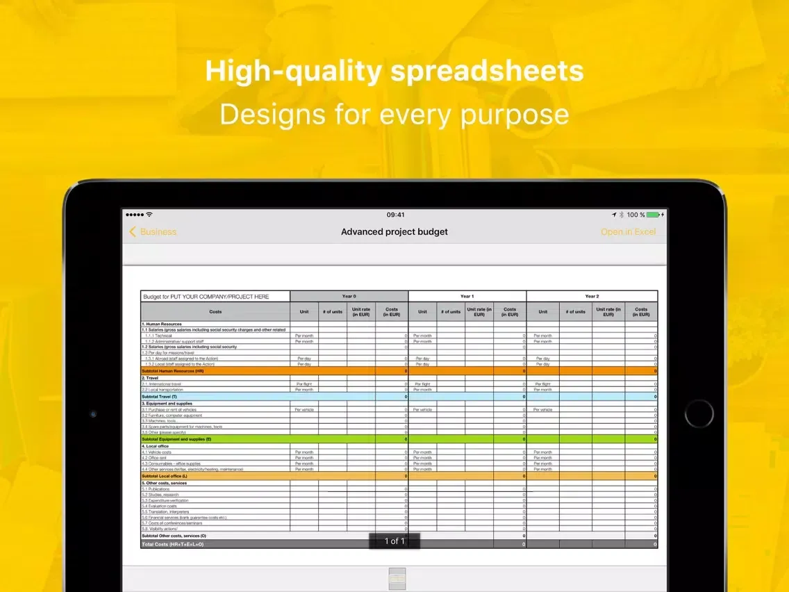 ภาพหน้าจอของ Templates for Office Pro (Bundle Edition) iPad 