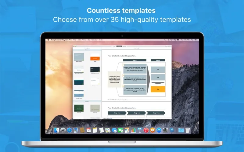Templates for Keynote Pro Screenshots