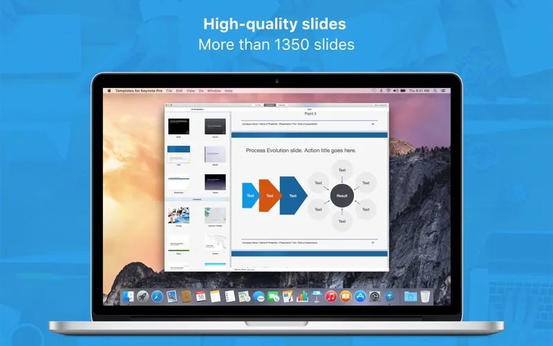 Templates for Keynote Pro Screenshots