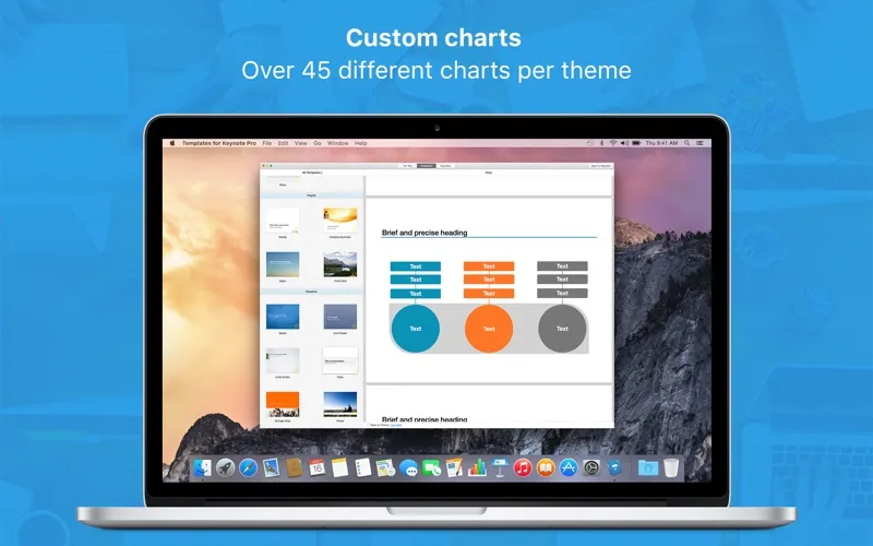 Templates for Keynote Pro Screenshots