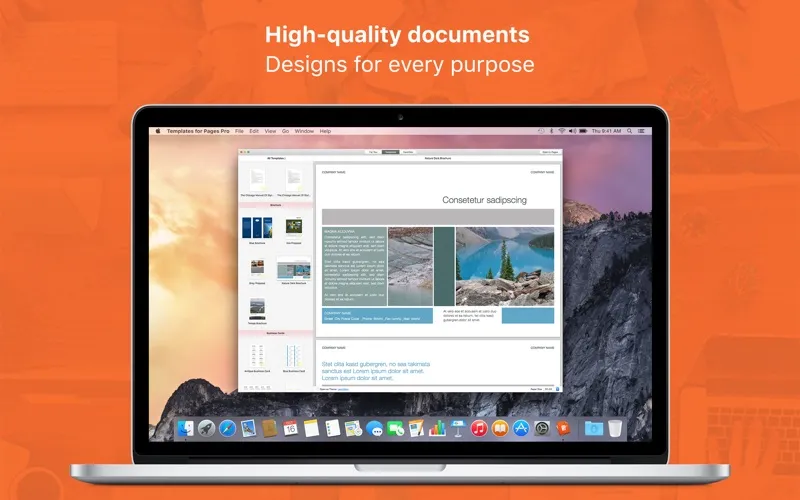 Templates for Pages Pro Screenshots