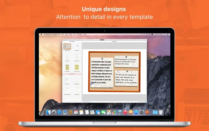 Templates for Pages Pro Screenshots