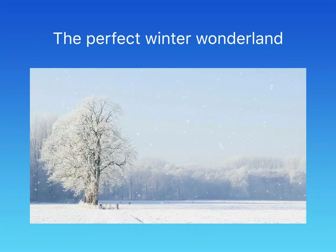 Ảnh chụp màn hình của Winter Season Ambience iPad 