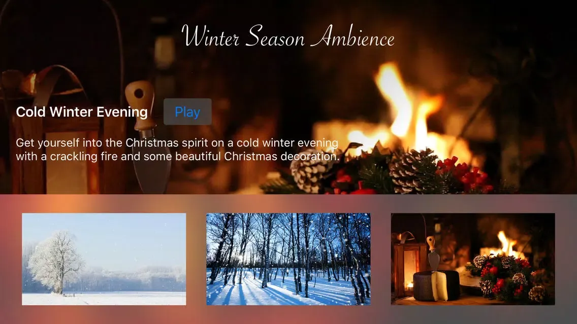 Ảnh chụp màn hình của Winter Season Ambience