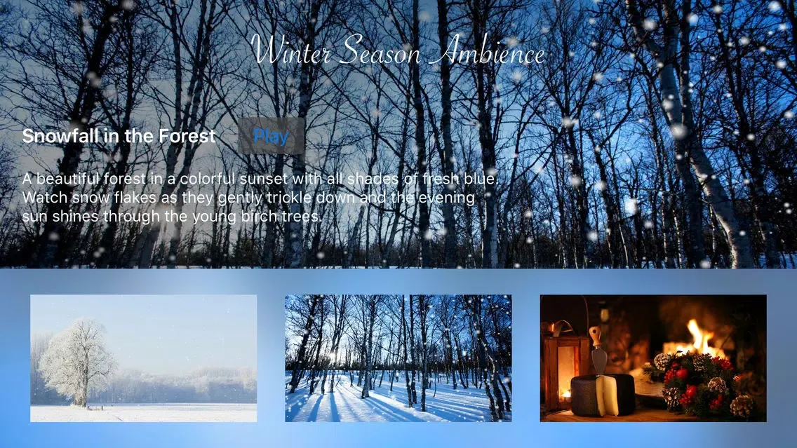 Ảnh chụp màn hình của Winter Season Ambience