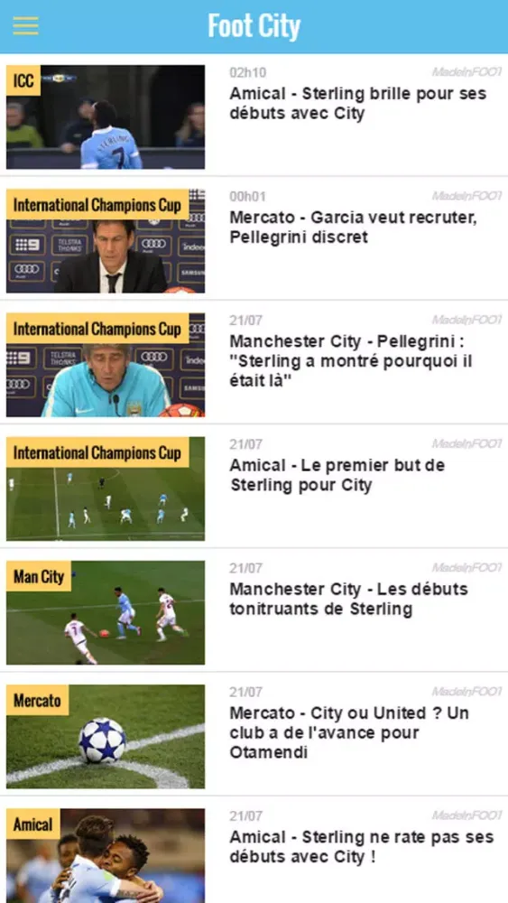 Tangkapan skrin Sky Blues Foot