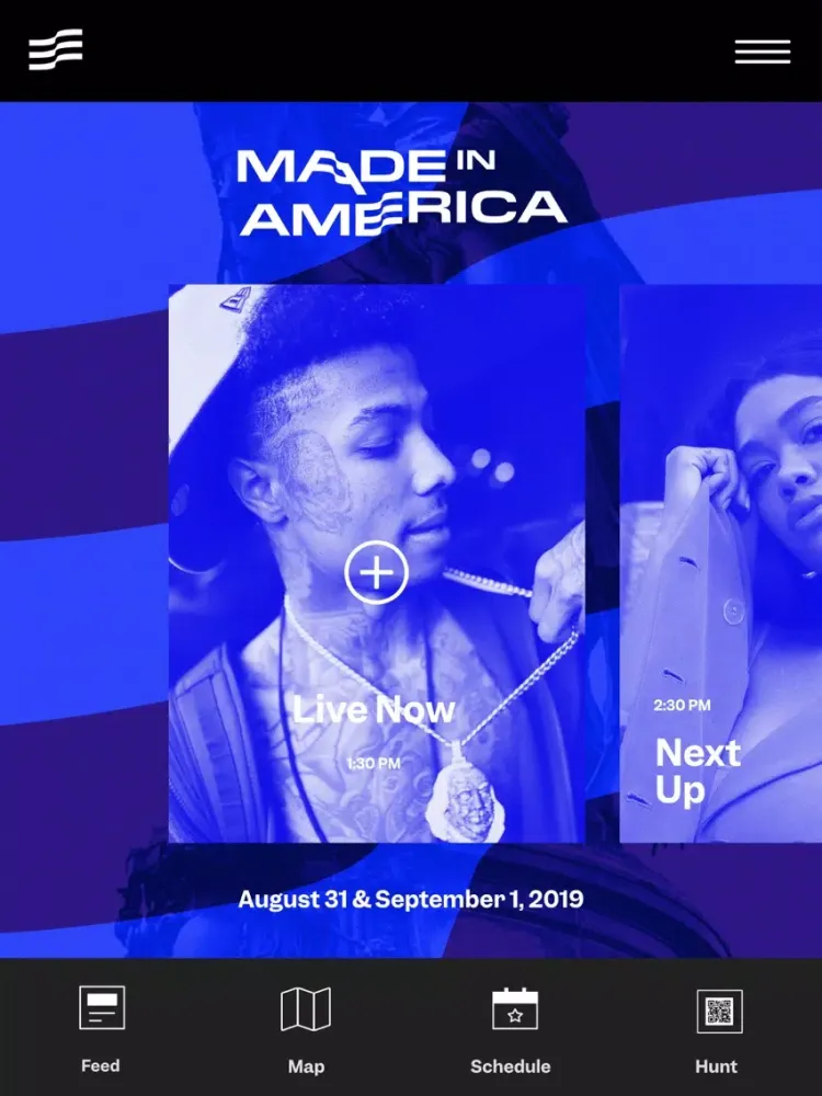 Ảnh chụp màn hình của Made In America Festival 2019 iPad 