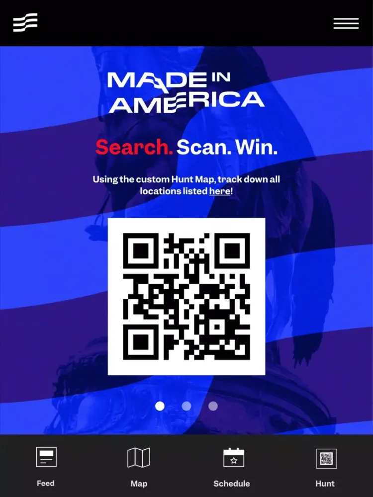 Ảnh chụp màn hình của Made In America Festival 2019 iPad 