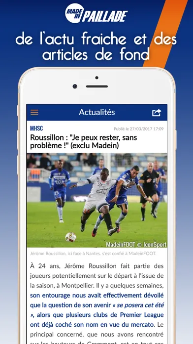 Captures d'écran de Foot Montpellier