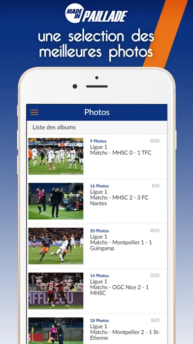 Captures d'écran de Foot Montpellier