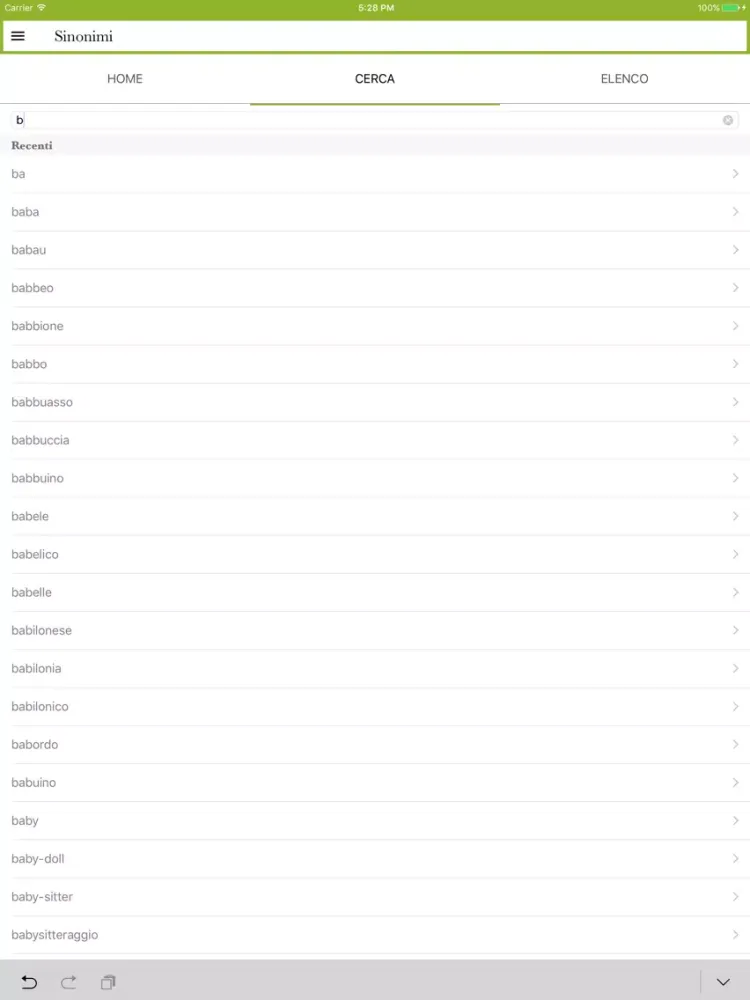 I Sinonimi e contrari Treccani iPad  স্ক্রিনশট
