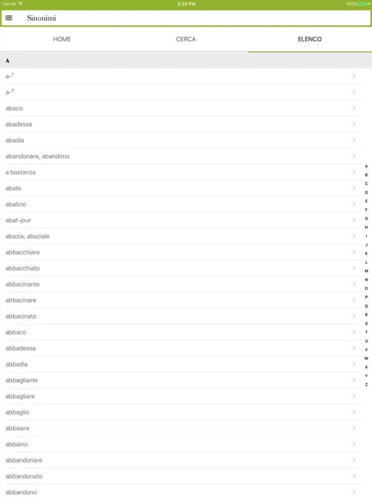 I Sinonimi e contrari Treccani iPad  স্ক্রিনশট