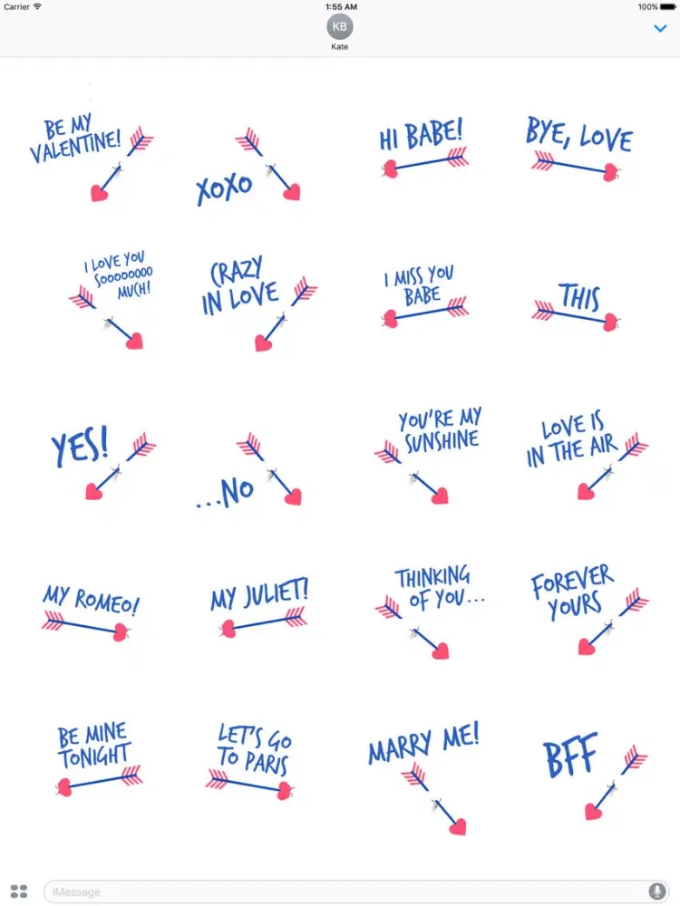 Cupid's Arrow - Animated Stickers iPad  سکرین شاٹس