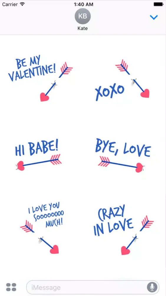 Cupid's Arrow - Animated Stickers سکرین شاٹس