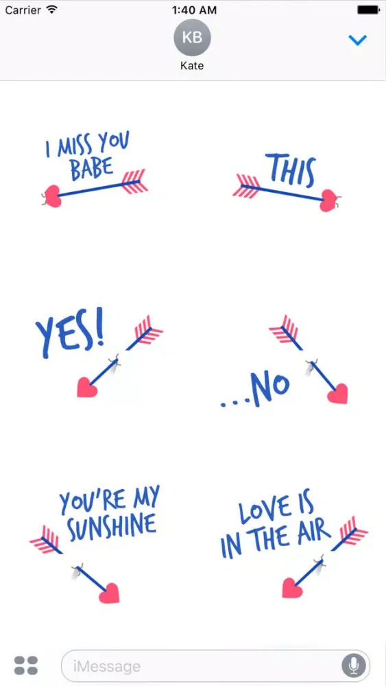 Cupid's Arrow - Animated Stickers سکرین شاٹس