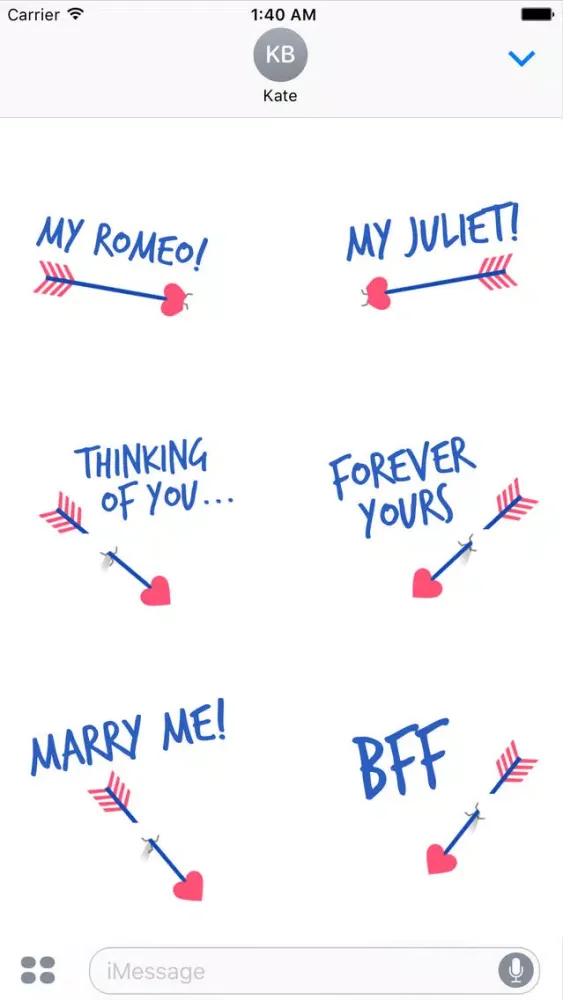 Cupid's Arrow - Animated Stickers سکرین شاٹس