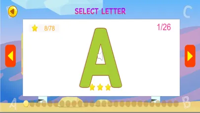 Capturas de tela do ABC Writing: First Letter For Kid With Jabber