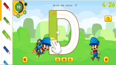 Capturas de tela do ABC Writing: First Letter For Kid With Jabber