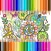 Flower Color Adult Coloring Book for Stress Relief
