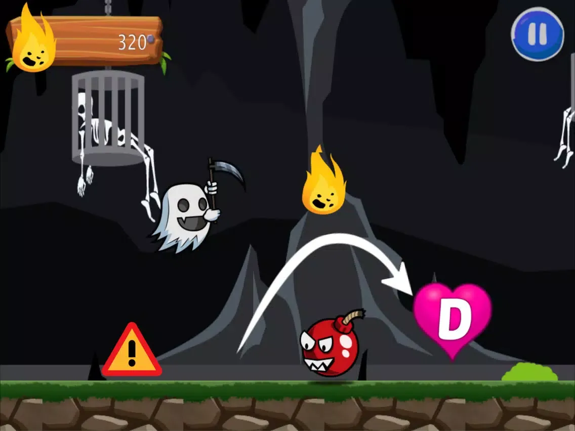 ภาพหน้าจอของ Flappy Ghost Adventure: ABC Run For Kid iPad 