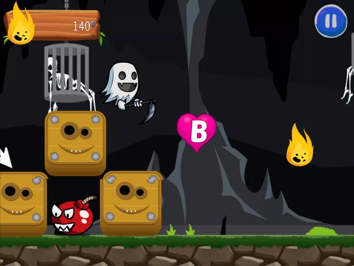 ภาพหน้าจอของ Flappy Ghost Adventure: ABC Run For Kid iPad 