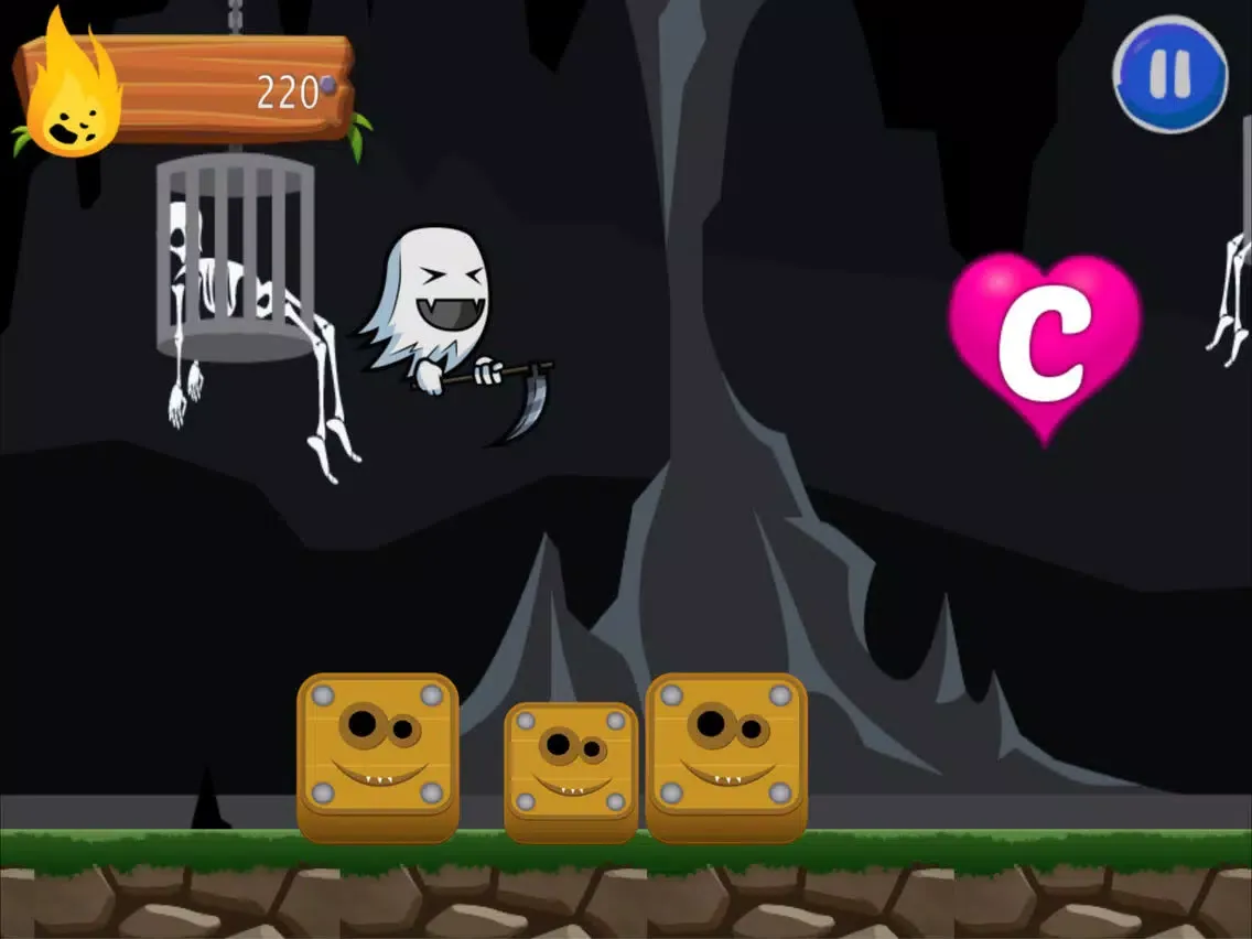 ภาพหน้าจอของ Flappy Ghost Adventure: ABC Run For Kid iPad 