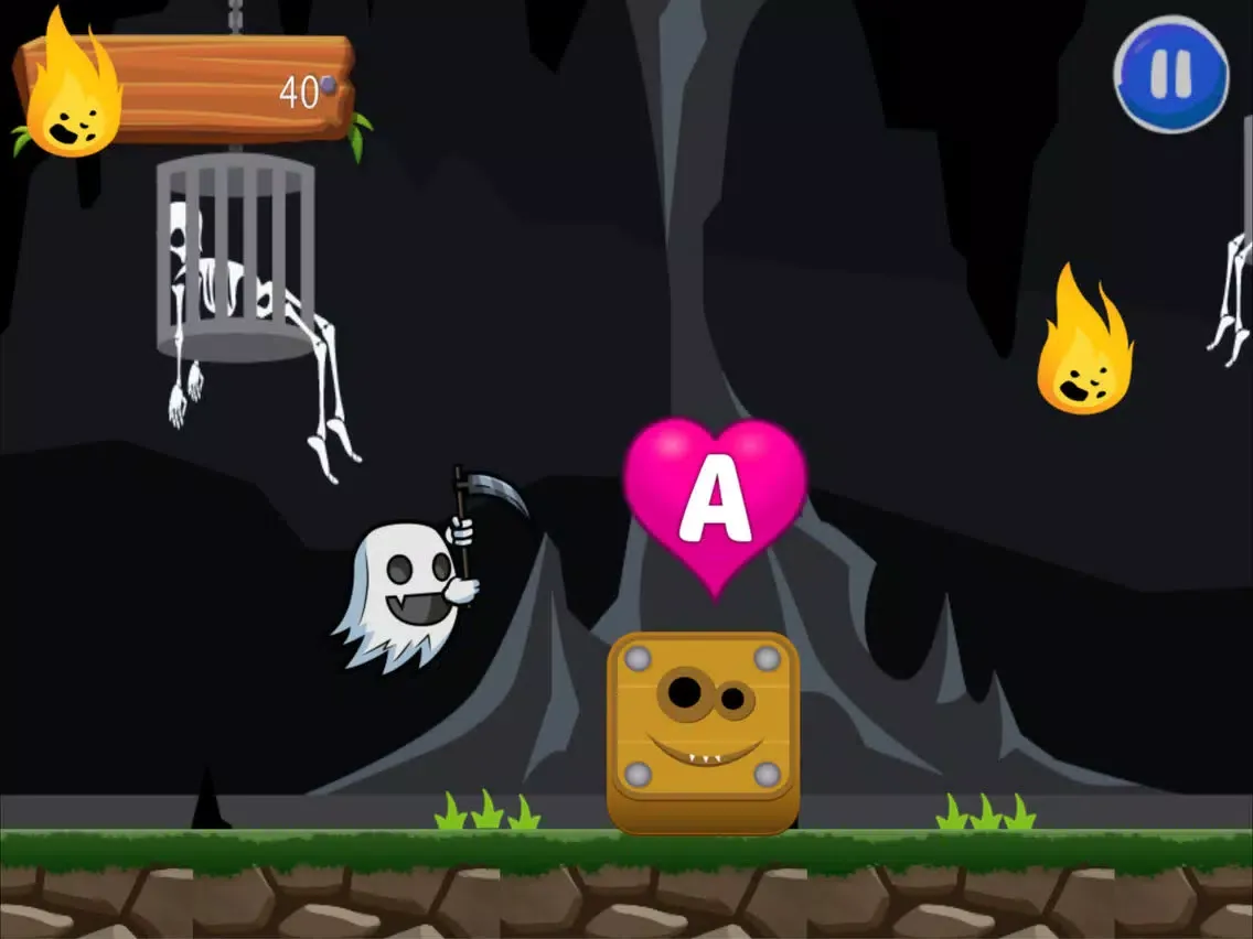 ภาพหน้าจอของ Flappy Ghost Adventure: ABC Run For Kid iPad 