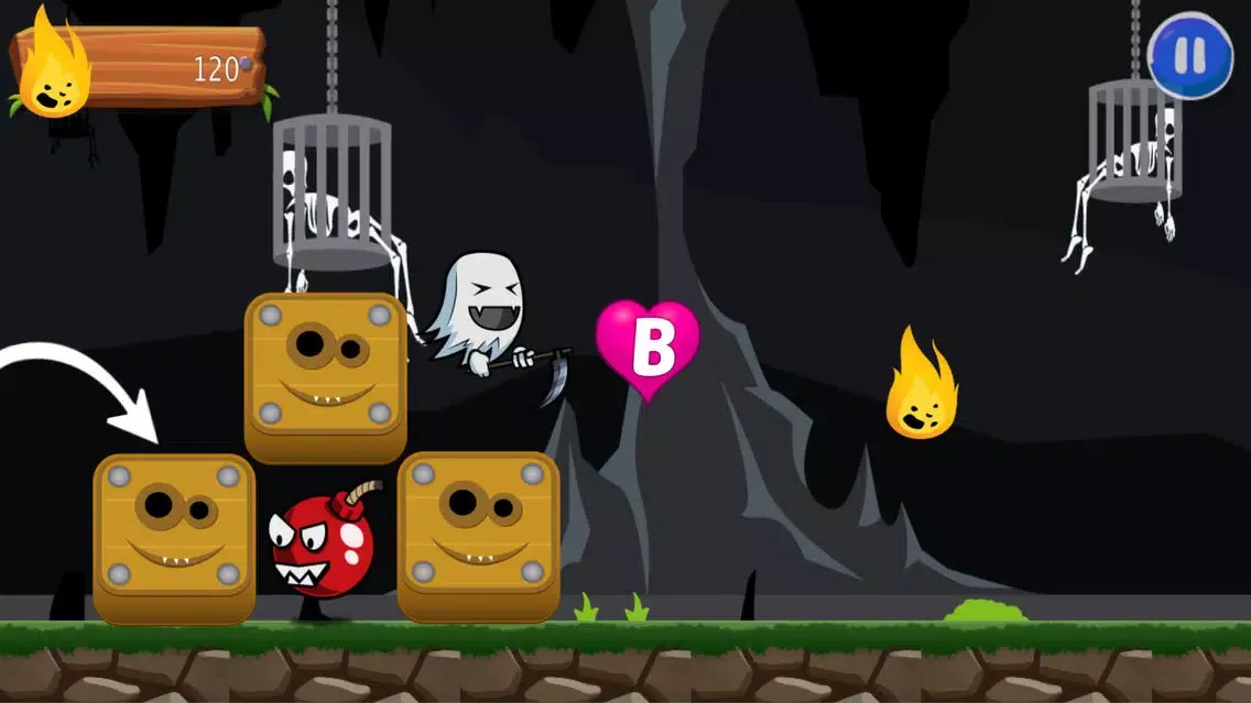 ภาพหน้าจอของ Flappy Ghost Adventure: ABC Run For Kid