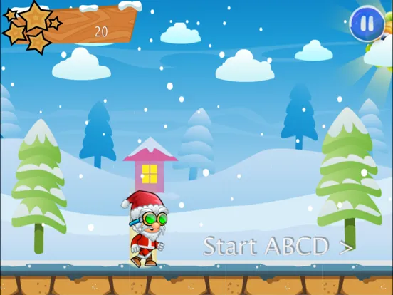 Ảnh chụp màn hình của Learn ABC with Santa iPad 