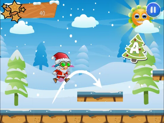 Ảnh chụp màn hình của Learn ABC with Santa iPad 