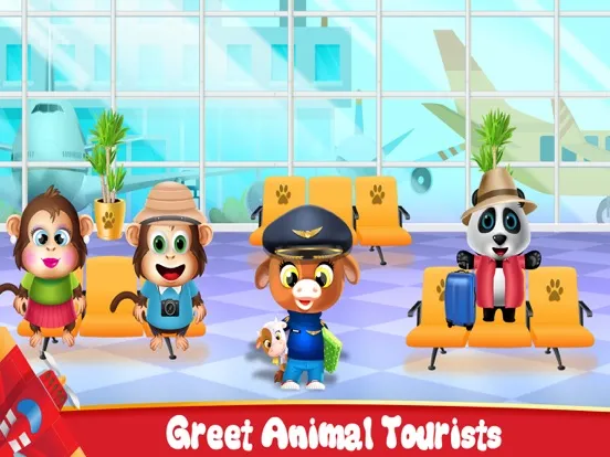 ภาพหน้าจอของ Animal World Airport Life iPad 