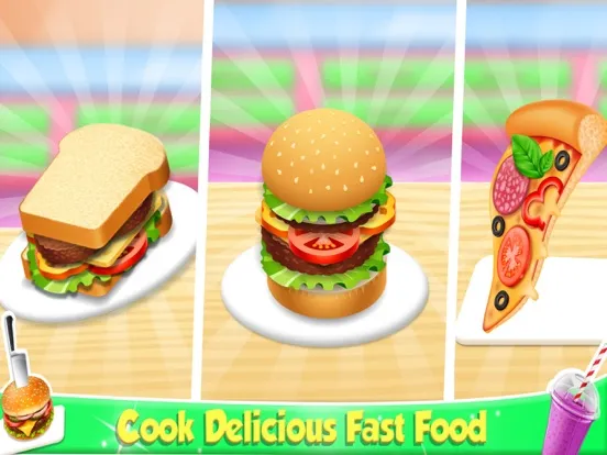 Tasty Fast Food Cooking Game iPad 应用截图