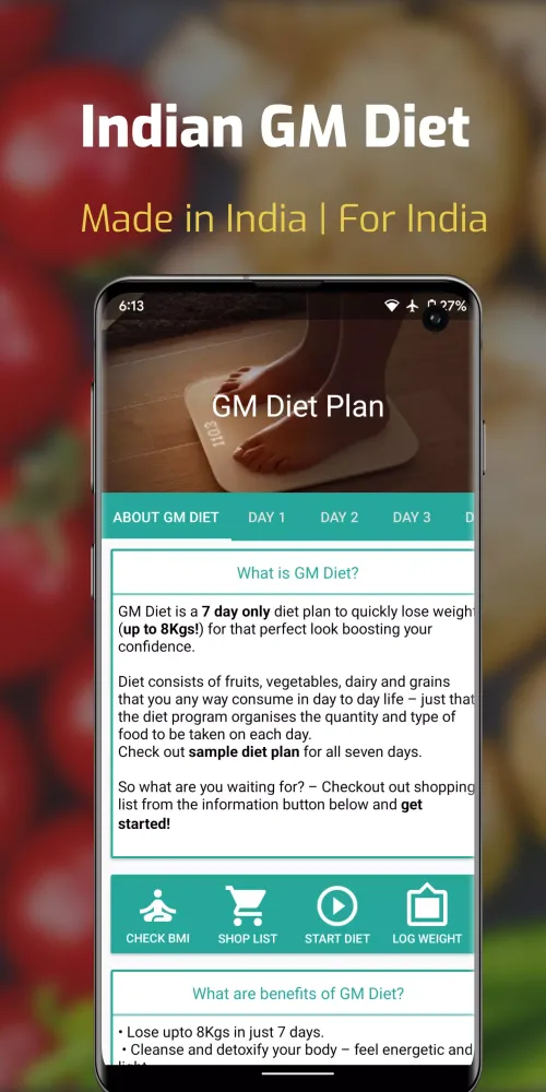 Indian GM Weight Loss Diet BMI スクリーンショット
